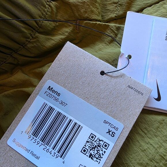 Nike Pants Tech Pack Woven Cargo Lined Sportswear Green FZ0756-307 Men's XS New - Picture 12 of 15